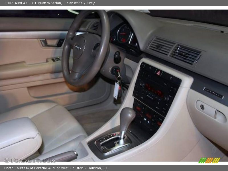 Polar White / Grey 2002 Audi A4 1.8T quattro Sedan