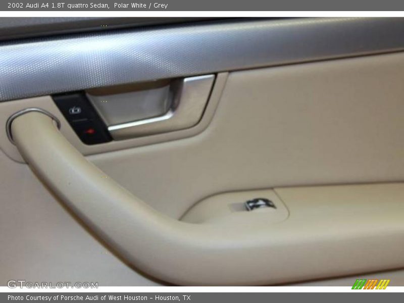 Polar White / Grey 2002 Audi A4 1.8T quattro Sedan