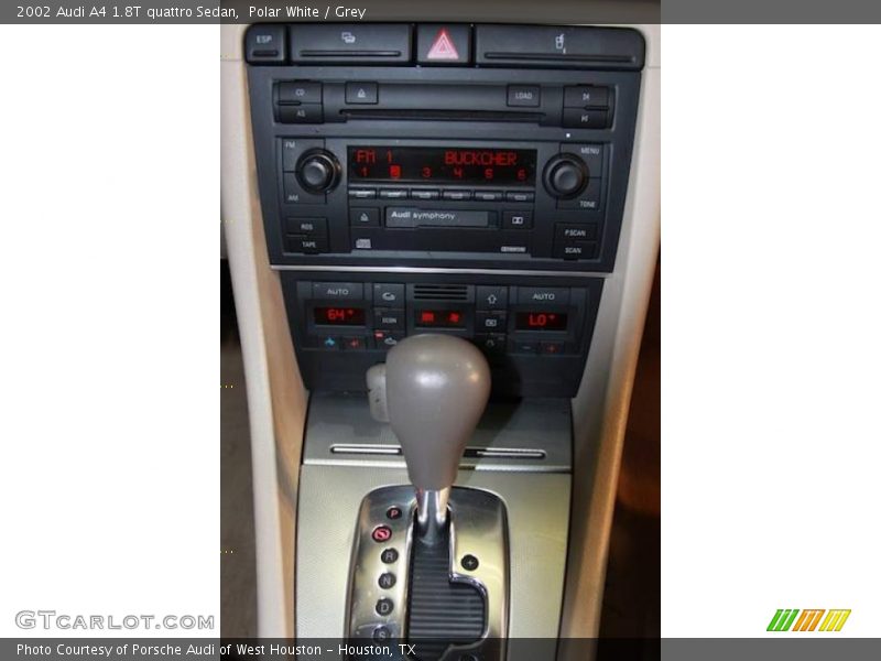 Polar White / Grey 2002 Audi A4 1.8T quattro Sedan