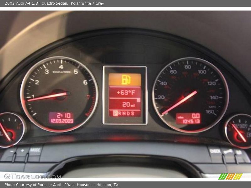 Polar White / Grey 2002 Audi A4 1.8T quattro Sedan