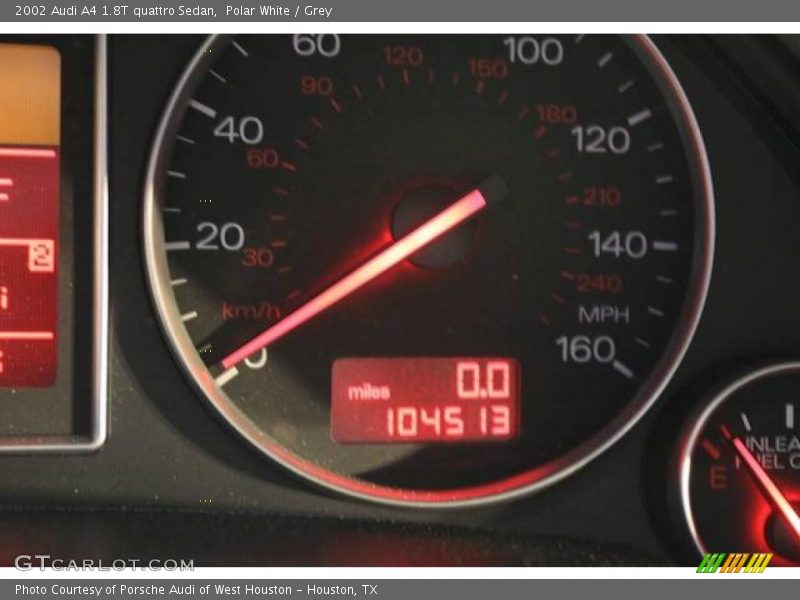 Polar White / Grey 2002 Audi A4 1.8T quattro Sedan