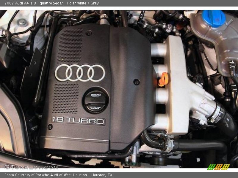 Polar White / Grey 2002 Audi A4 1.8T quattro Sedan