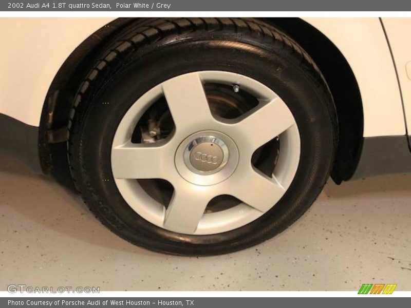 Polar White / Grey 2002 Audi A4 1.8T quattro Sedan