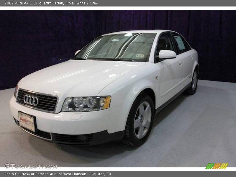 Polar White / Grey 2002 Audi A4 1.8T quattro Sedan