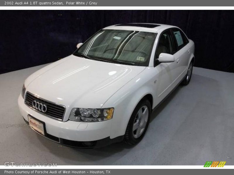Polar White / Grey 2002 Audi A4 1.8T quattro Sedan