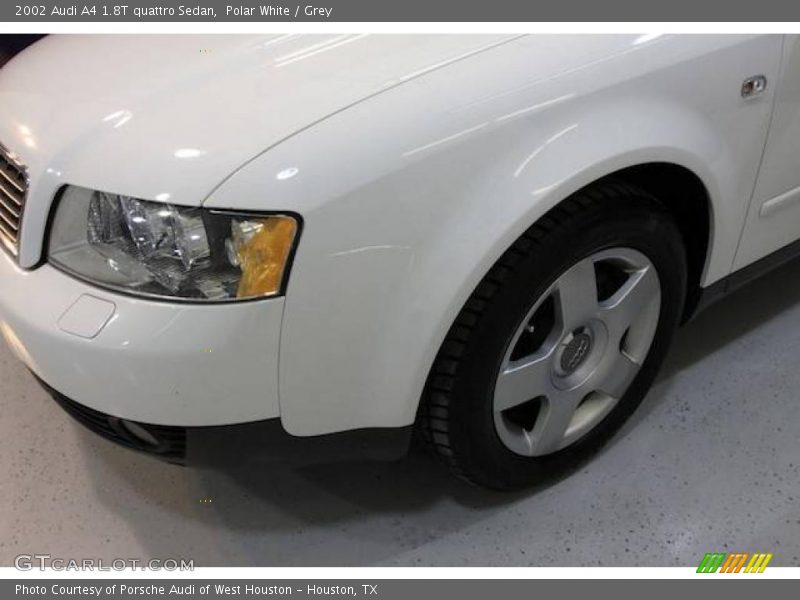 Polar White / Grey 2002 Audi A4 1.8T quattro Sedan