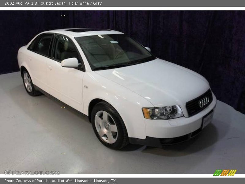 Polar White / Grey 2002 Audi A4 1.8T quattro Sedan