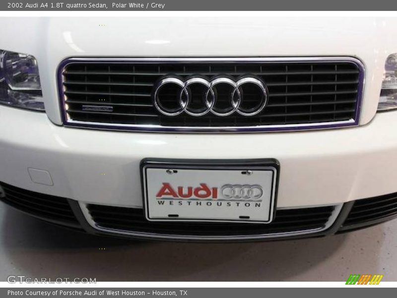 Polar White / Grey 2002 Audi A4 1.8T quattro Sedan
