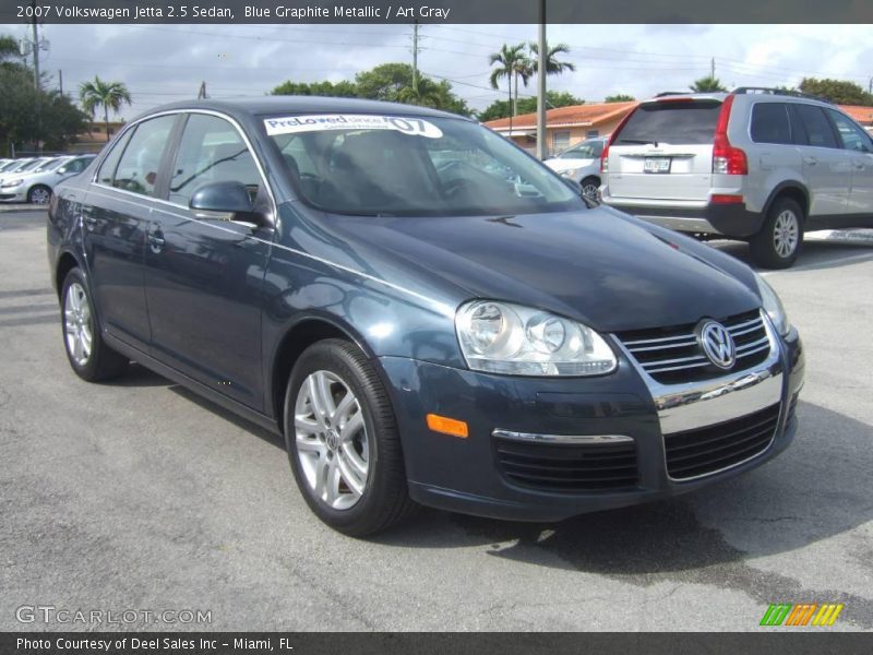 Blue Graphite Metallic / Art Gray 2007 Volkswagen Jetta 2.5 Sedan