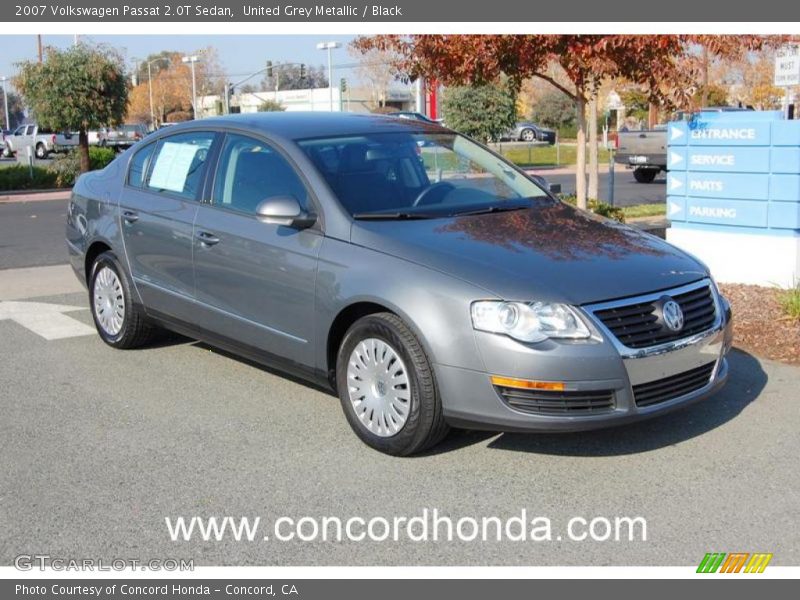United Grey Metallic / Black 2007 Volkswagen Passat 2.0T Sedan