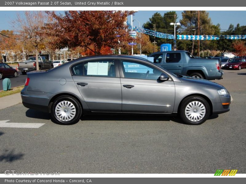 United Grey Metallic / Black 2007 Volkswagen Passat 2.0T Sedan
