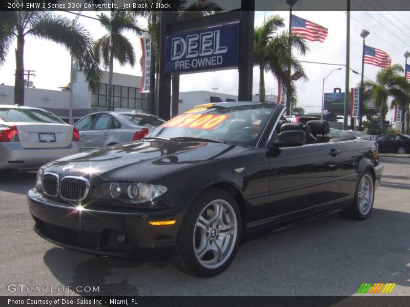 Jet Black / Black 2004 BMW 3 Series 330i Convertible