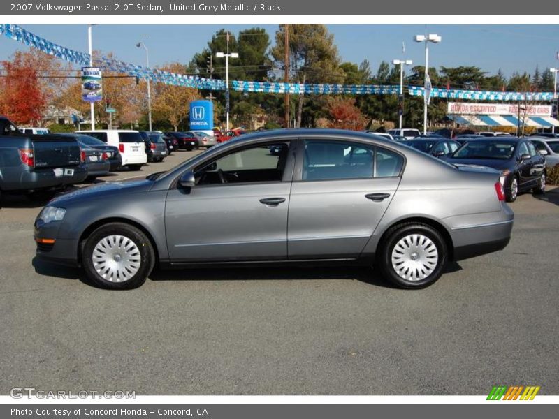 United Grey Metallic / Black 2007 Volkswagen Passat 2.0T Sedan