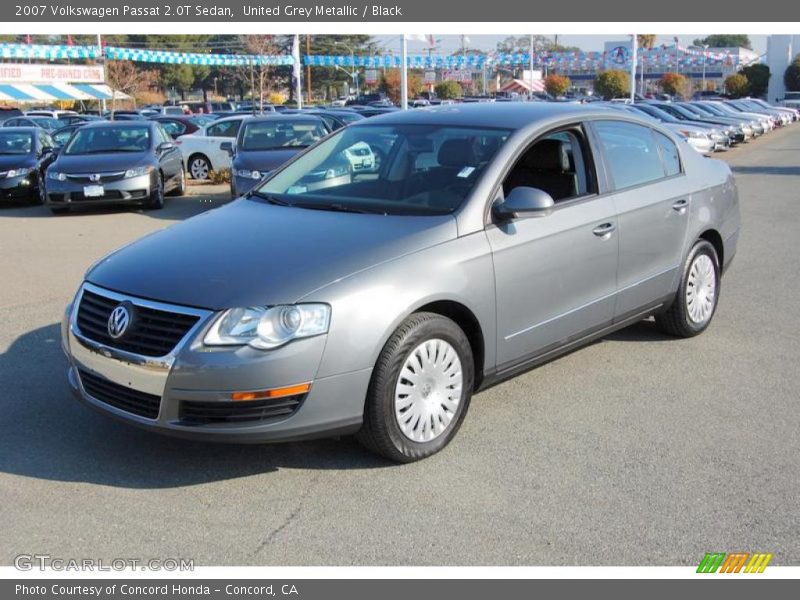 United Grey Metallic / Black 2007 Volkswagen Passat 2.0T Sedan