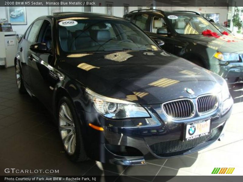 Monaco Blue Metallic / Black 2008 BMW M5 Sedan