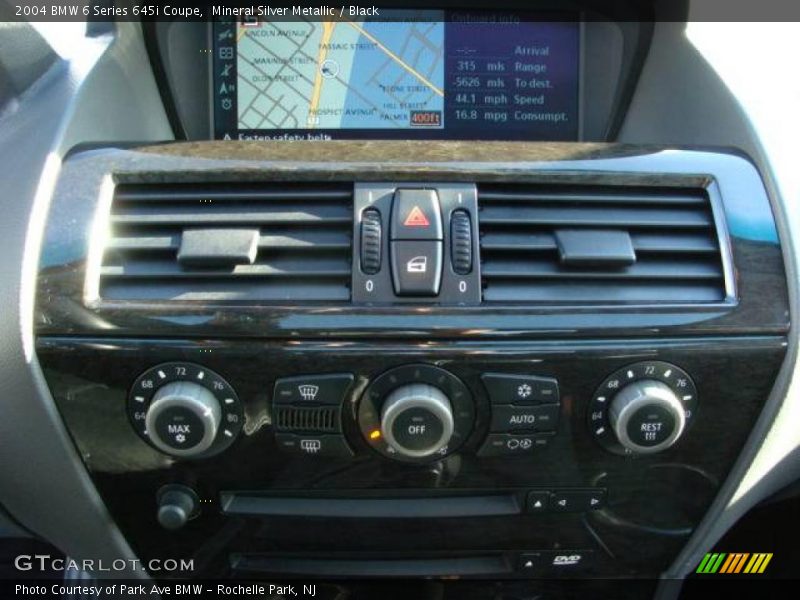 Mineral Silver Metallic / Black 2004 BMW 6 Series 645i Coupe