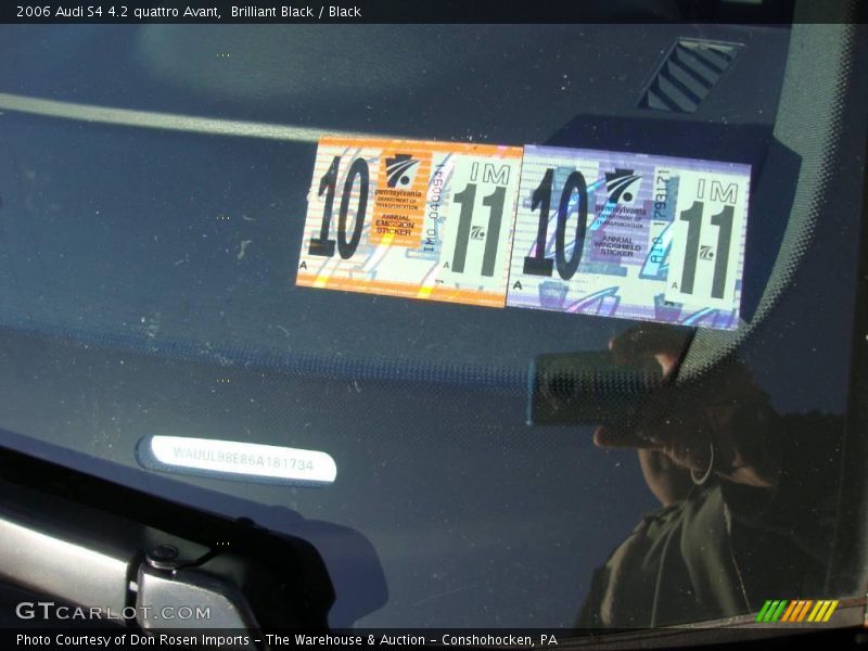 Brilliant Black / Black 2006 Audi S4 4.2 quattro Avant