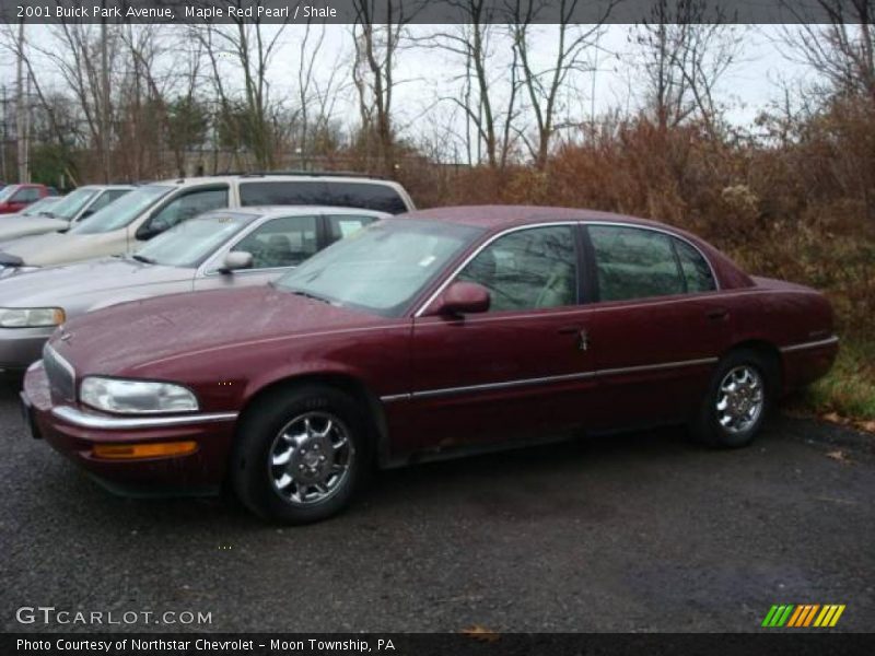 Maple Red Pearl / Shale 2001 Buick Park Avenue