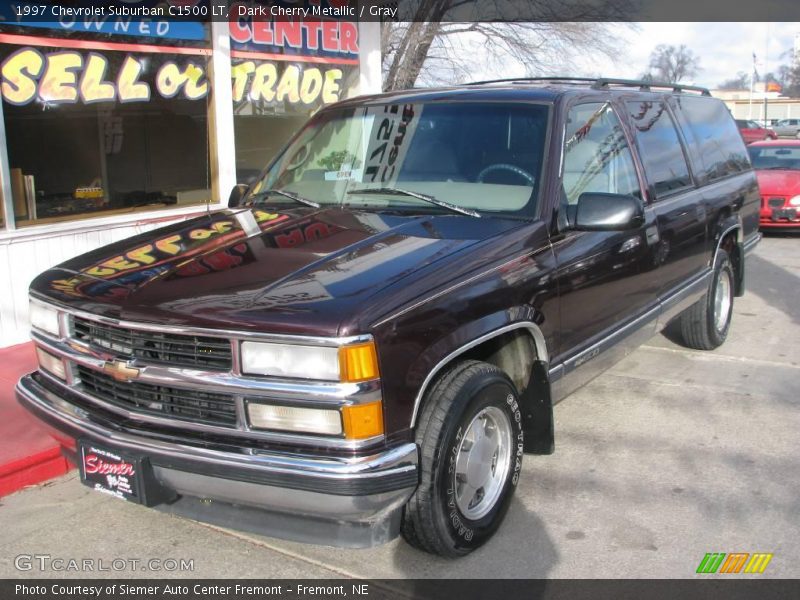 Dark Cherry Metallic / Gray 1997 Chevrolet Suburban C1500 LT