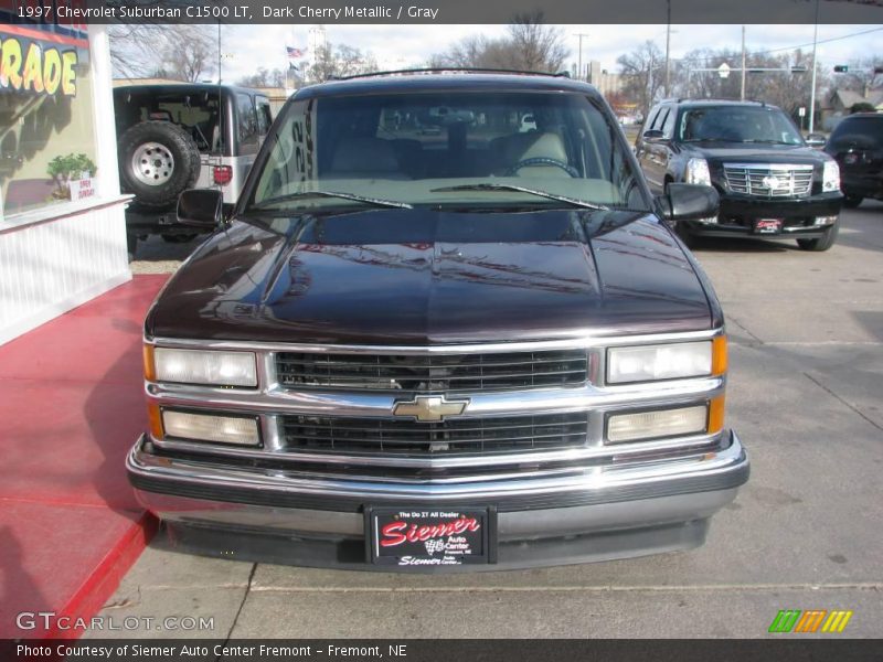 Dark Cherry Metallic / Gray 1997 Chevrolet Suburban C1500 LT
