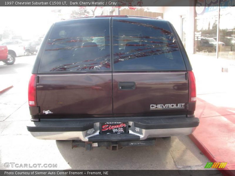 Dark Cherry Metallic / Gray 1997 Chevrolet Suburban C1500 LT