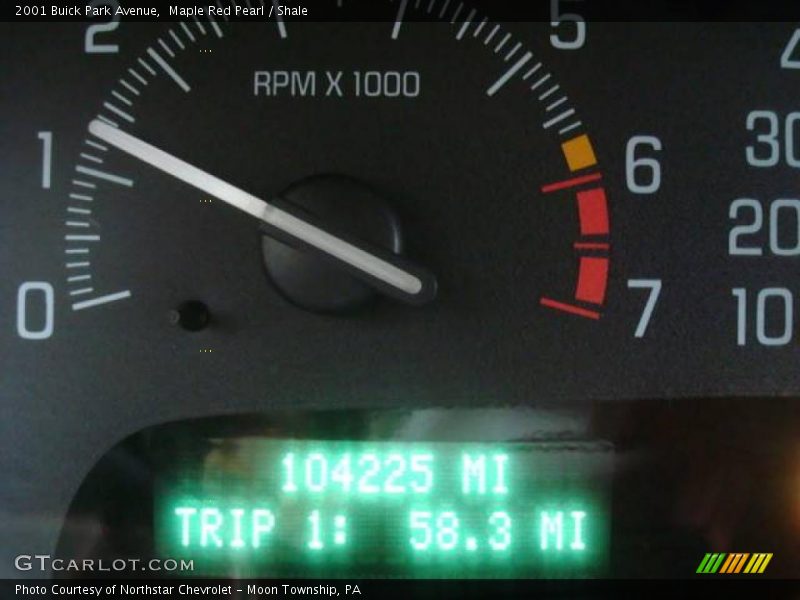 Maple Red Pearl / Shale 2001 Buick Park Avenue