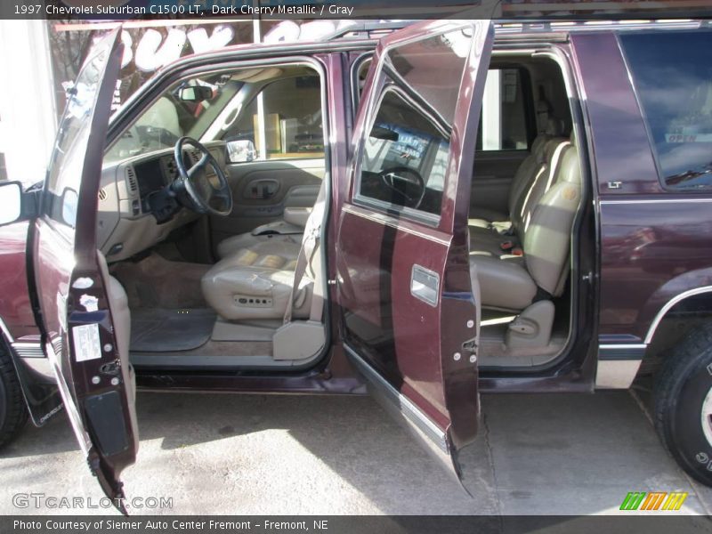 Dark Cherry Metallic / Gray 1997 Chevrolet Suburban C1500 LT