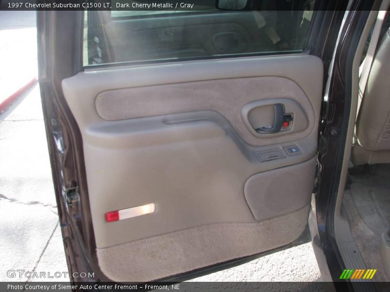 Dark Cherry Metallic / Gray 1997 Chevrolet Suburban C1500 LT