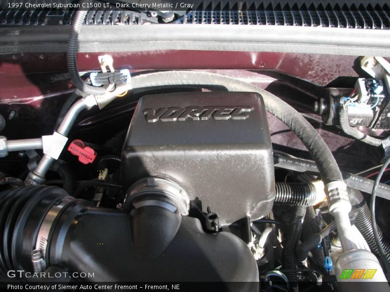 Dark Cherry Metallic / Gray 1997 Chevrolet Suburban C1500 LT