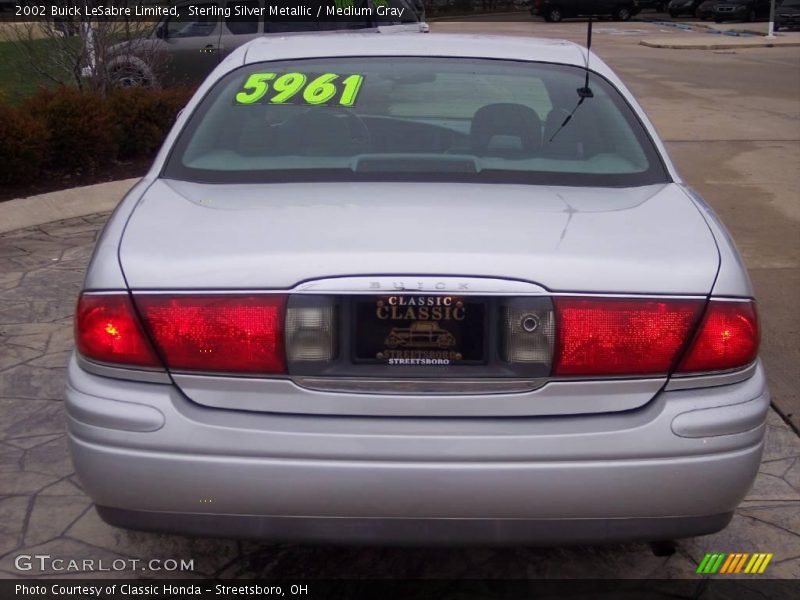 Sterling Silver Metallic / Medium Gray 2002 Buick LeSabre Limited