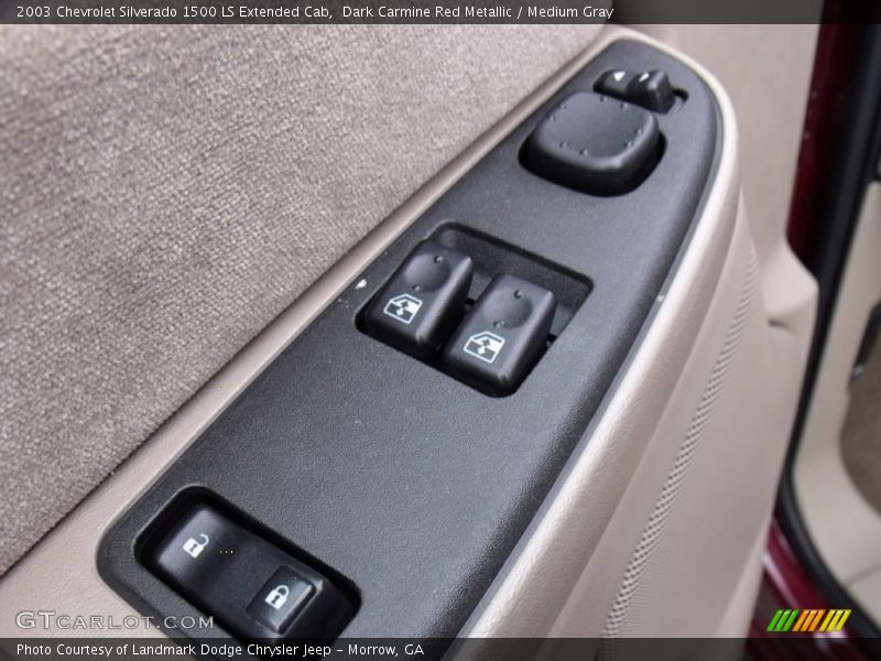Dark Carmine Red Metallic / Medium Gray 2003 Chevrolet Silverado 1500 LS Extended Cab