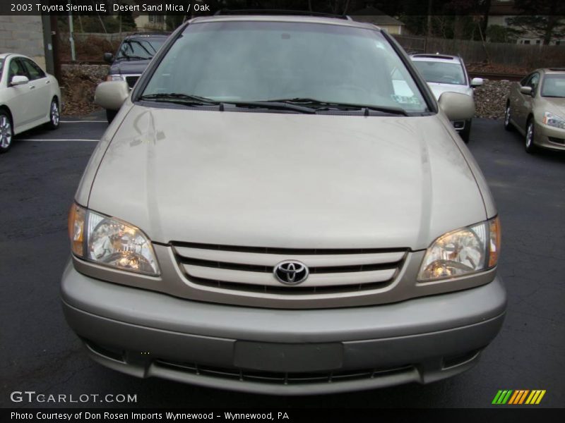 Desert Sand Mica / Oak 2003 Toyota Sienna LE