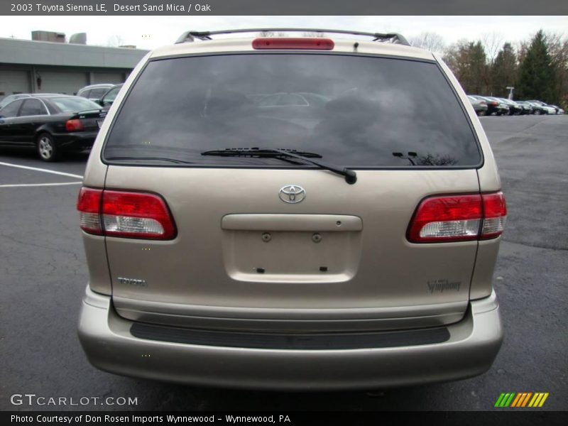 Desert Sand Mica / Oak 2003 Toyota Sienna LE