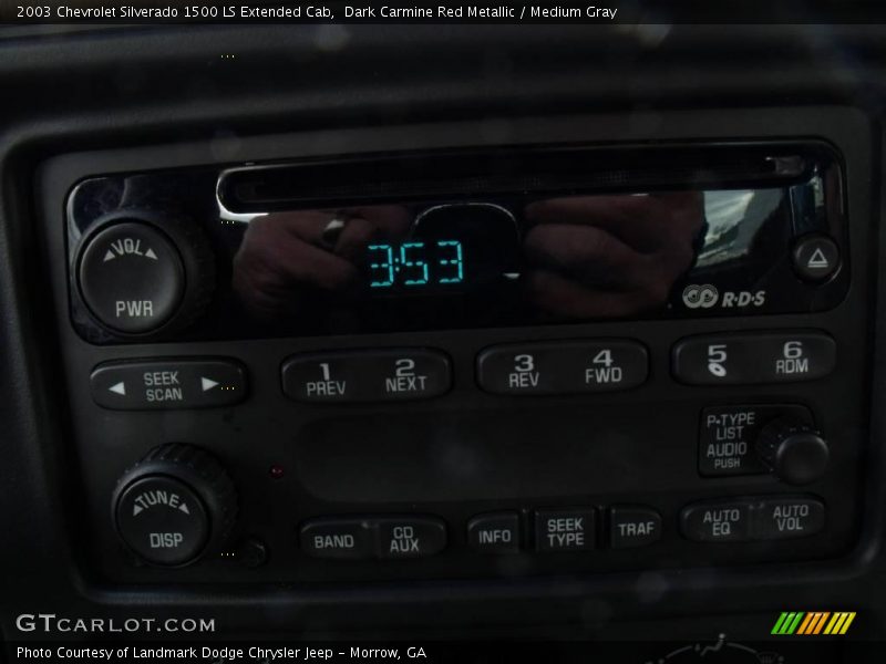 Dark Carmine Red Metallic / Medium Gray 2003 Chevrolet Silverado 1500 LS Extended Cab