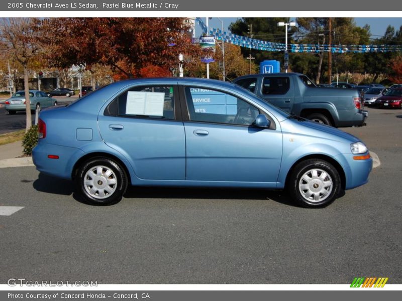 Pastel Blue Metallic / Gray 2005 Chevrolet Aveo LS Sedan