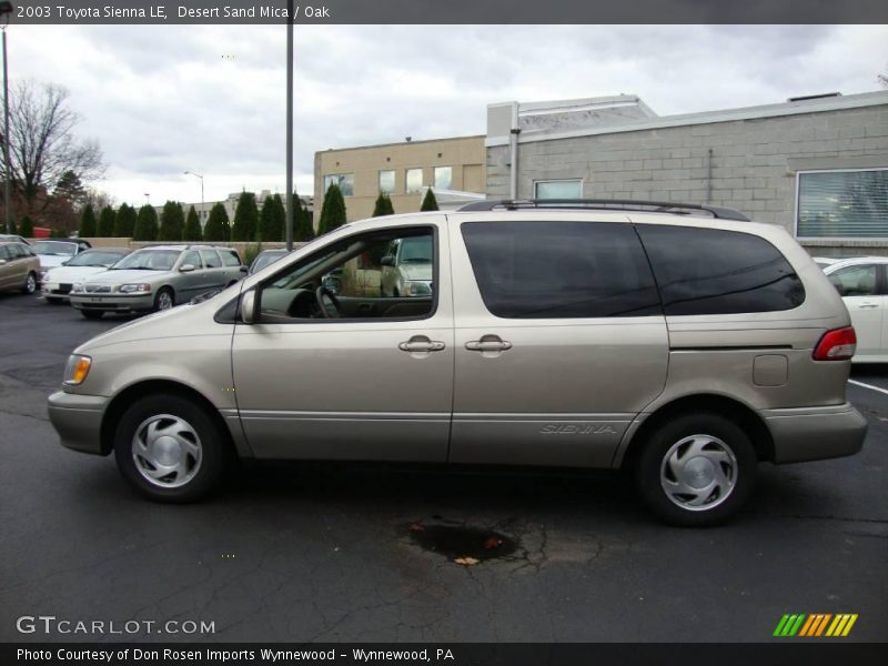 Desert Sand Mica / Oak 2003 Toyota Sienna LE