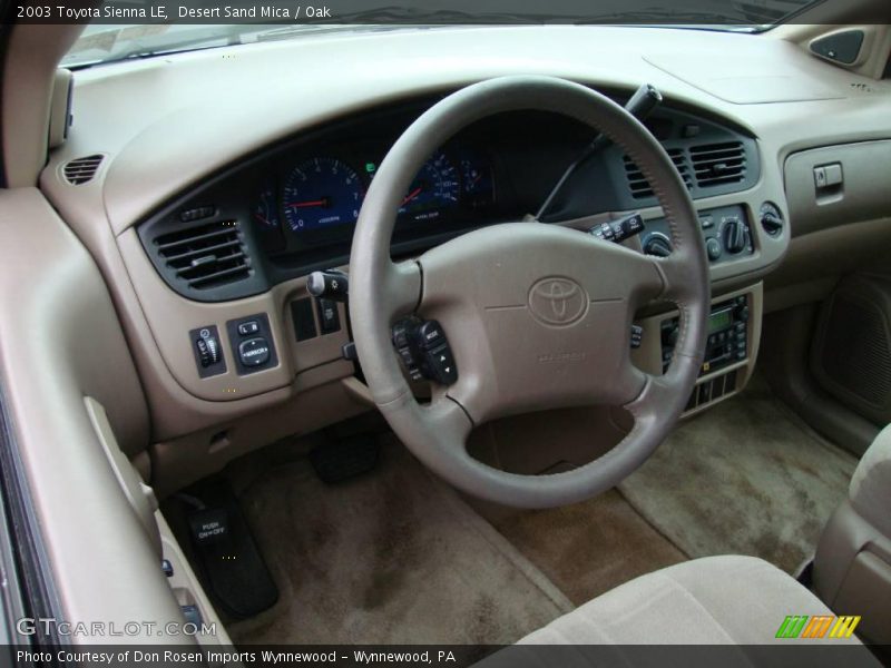 Desert Sand Mica / Oak 2003 Toyota Sienna LE