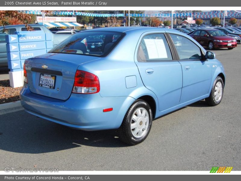 Pastel Blue Metallic / Gray 2005 Chevrolet Aveo LS Sedan