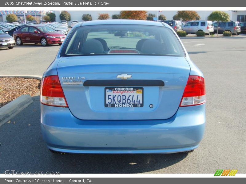Pastel Blue Metallic / Gray 2005 Chevrolet Aveo LS Sedan