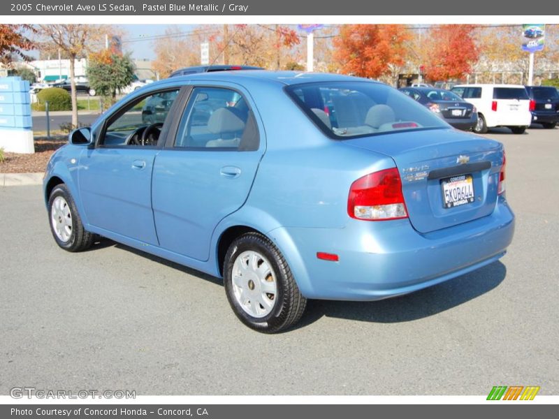 Pastel Blue Metallic / Gray 2005 Chevrolet Aveo LS Sedan
