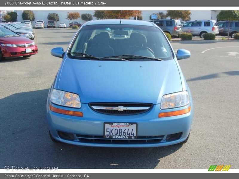 Pastel Blue Metallic / Gray 2005 Chevrolet Aveo LS Sedan