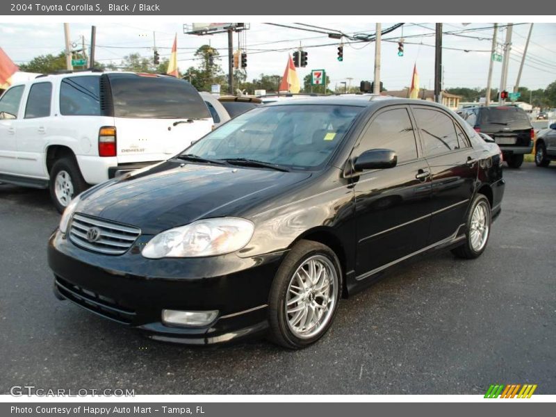 Black / Black 2004 Toyota Corolla S