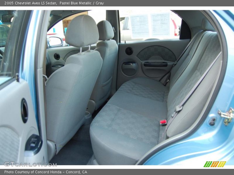 Pastel Blue Metallic / Gray 2005 Chevrolet Aveo LS Sedan