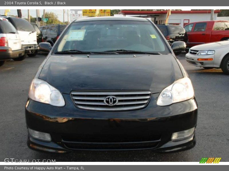 Black / Black 2004 Toyota Corolla S