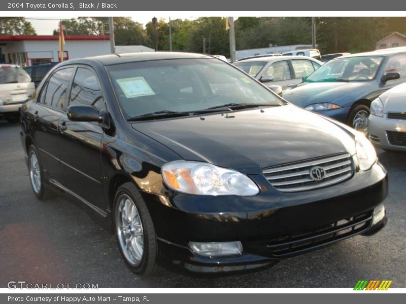 Black / Black 2004 Toyota Corolla S