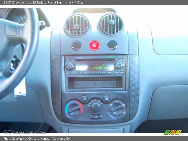 Pastel Blue Metallic / Gray 2005 Chevrolet Aveo LS Sedan
