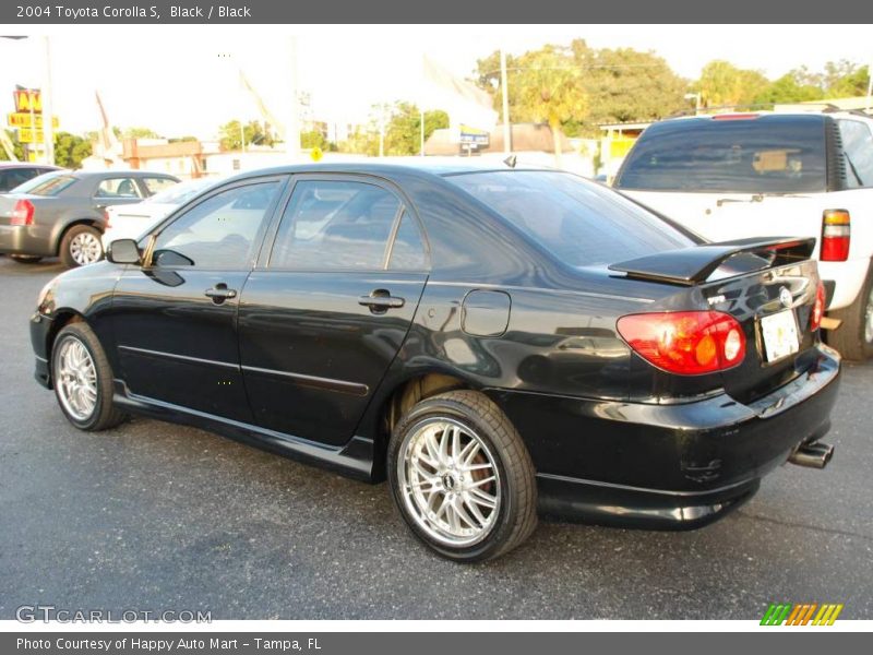 Black / Black 2004 Toyota Corolla S