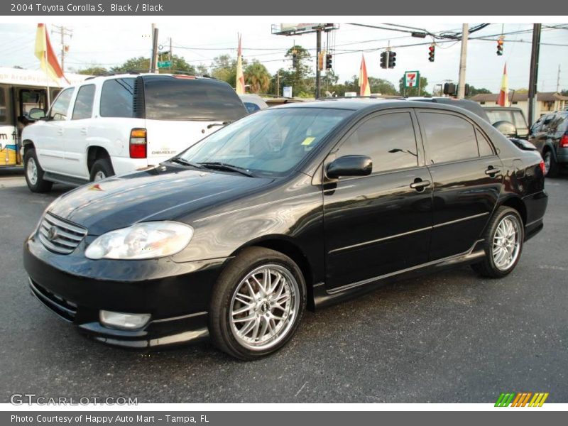 Black / Black 2004 Toyota Corolla S