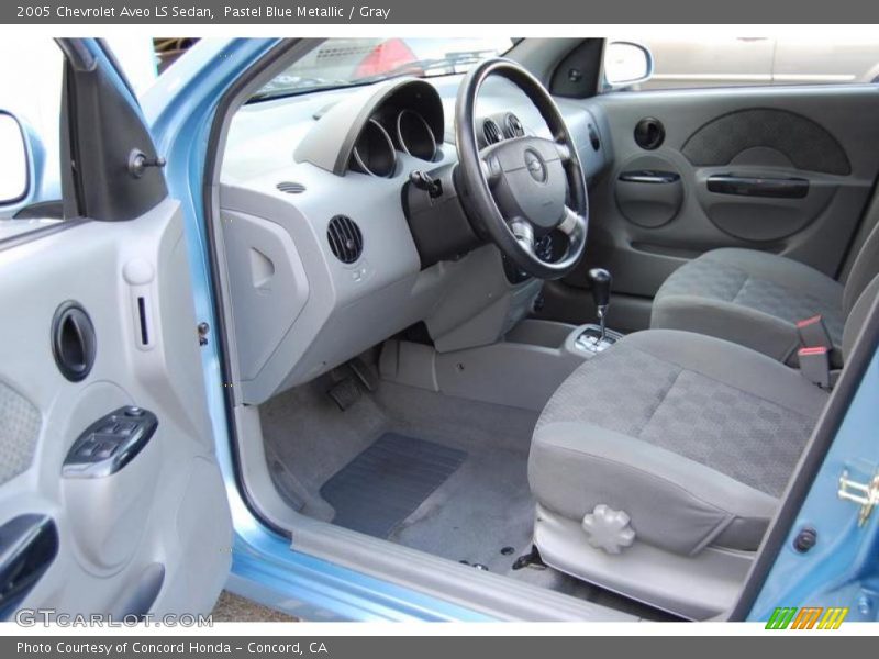 Pastel Blue Metallic / Gray 2005 Chevrolet Aveo LS Sedan