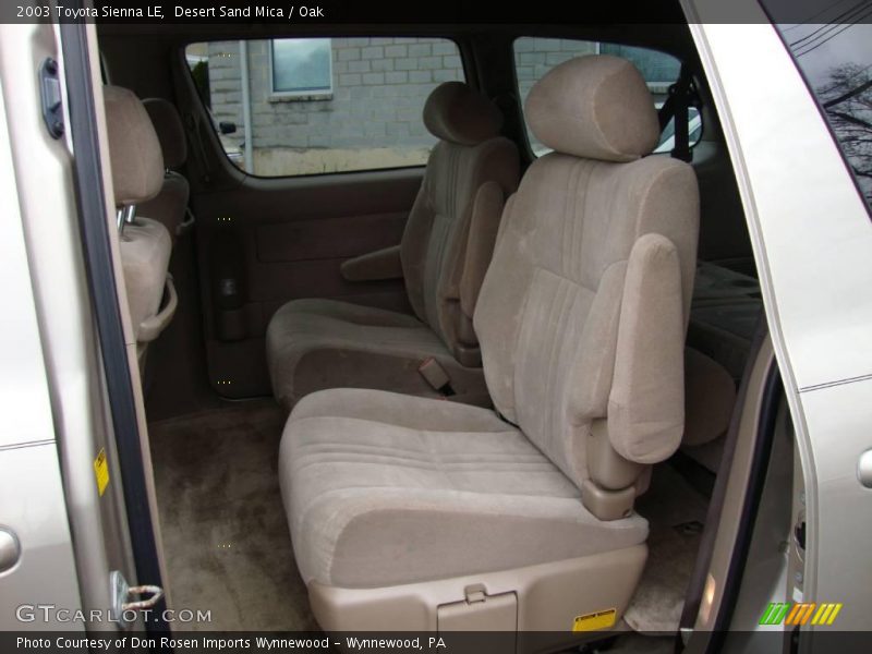 Desert Sand Mica / Oak 2003 Toyota Sienna LE